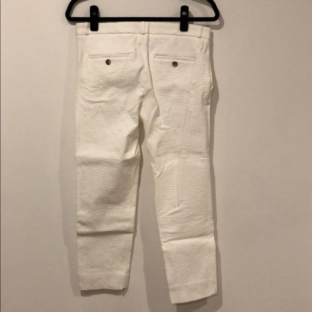 Banana Republic Avalon Crop White Pant